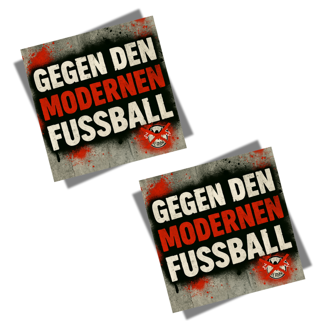 Aufkleber "Gegen den modernen Fussball!"