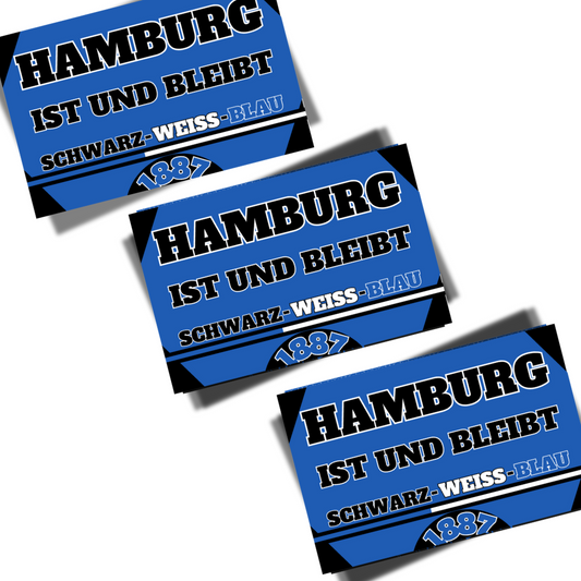 Aufkleber "Hamburg ist und bleibt..."