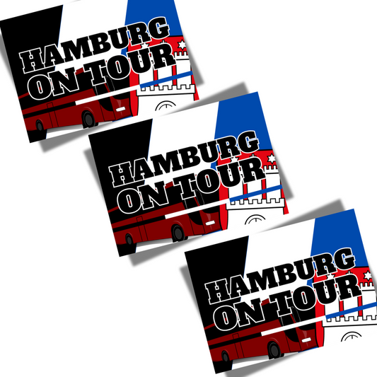 Aufkleber "Hamburg on Tour"