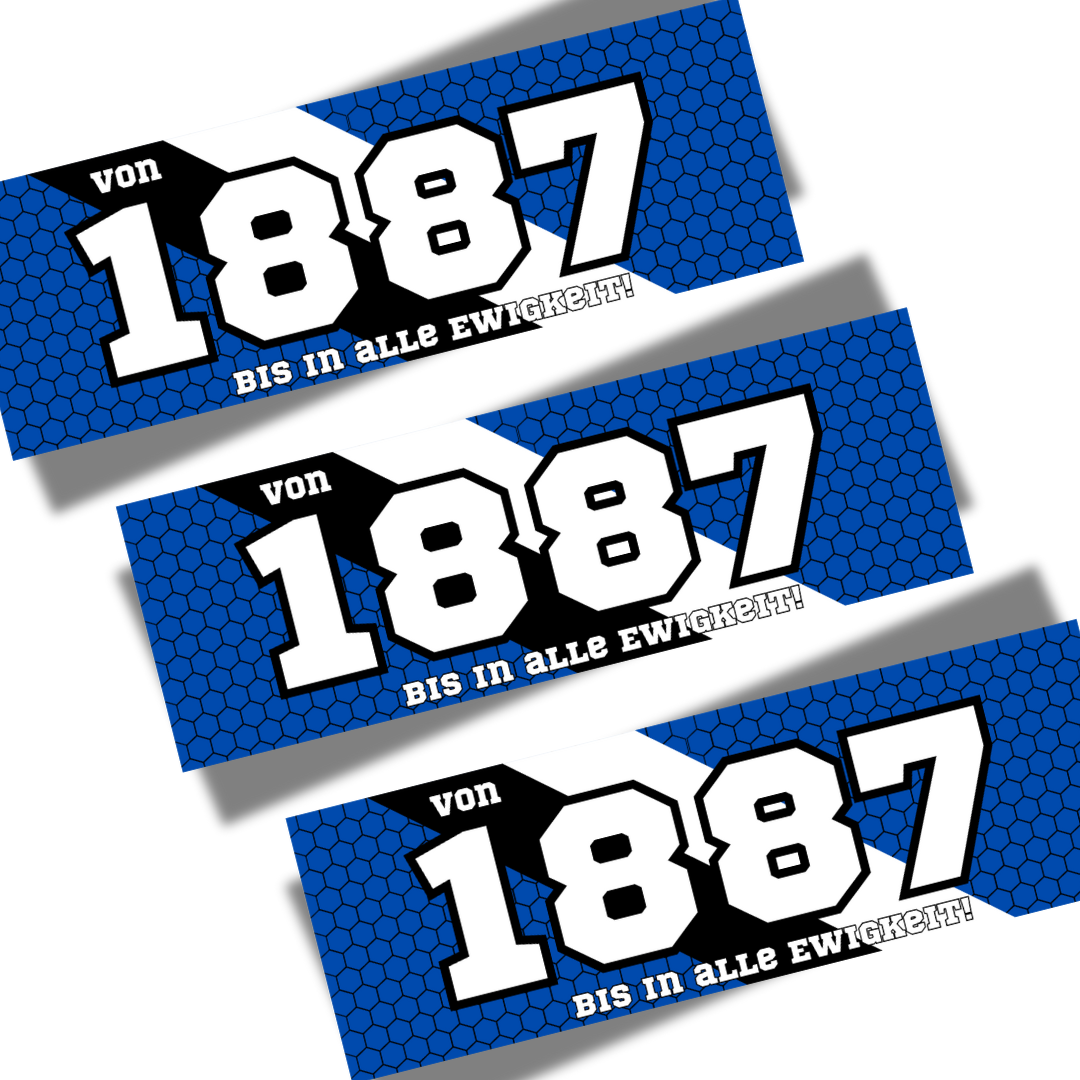 Aufkleber "von 1887 bis in alle Ewigkeit"