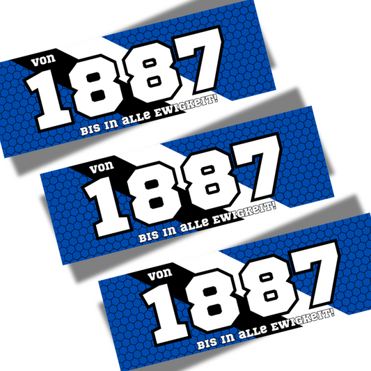 Aufkleber "von 1887 bis in alle Ewigkeit"