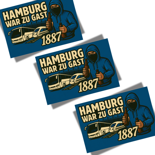 Aufkleber "Hamburg war zu Gast!"