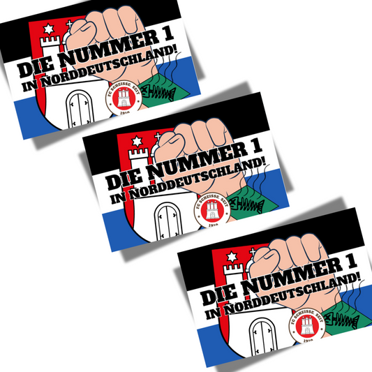 Aufkleber "Nummer 1 im Norden!"