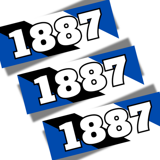 Aufkleber "1887"