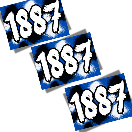 Aufkleber "1887"